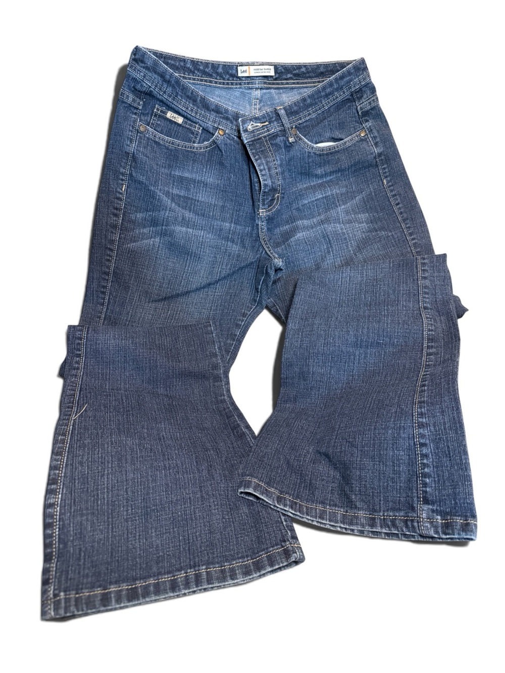 Lee Women’s Dark Blue Midrise Bootcut Lower on the Waist Jeans